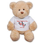 Personalized Couples Hearts Teddy Bear